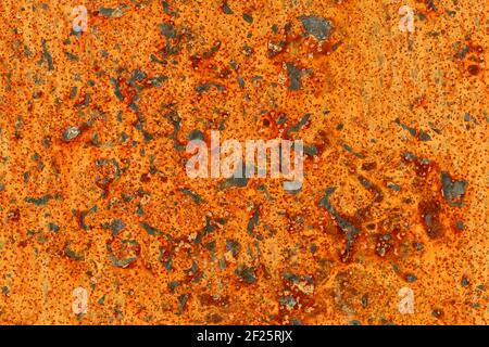 Completely Rusty Metal Plate Background Stock Photo