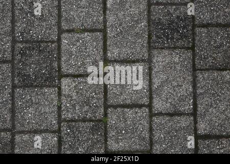 Gray Outdoor Square Tiles Background Stock Photo