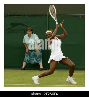Serena Williams plays Angela Haynes at Wimbledonpic David Sandison 21/5