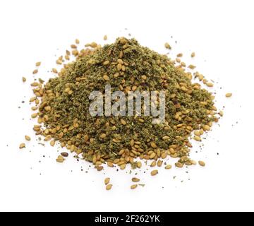 zaatar,  middle eastern herb spice mixture Stock Photo
