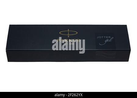 Grodno, Belarus-11.06.2020: gift pen Parker in a box Stock Photo