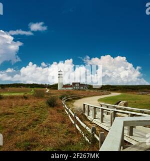Highland Lighthouse at Cape Cod, built in 1797 Stock Photo