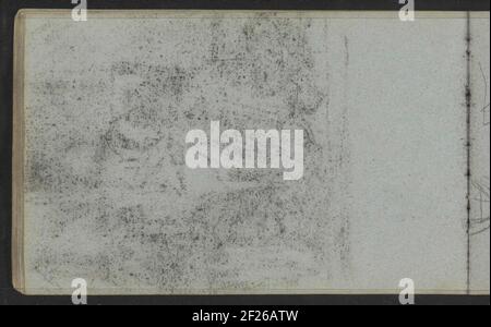Askment of the receipts on page 14 Recto.leaf 13 versso from a Sketchbook with 35 sheets. Stock Photo