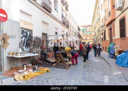 El Rastro, Madrid Stock Photo