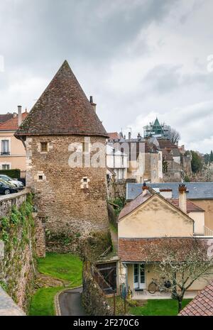 Tower of the Escharguet, Avallon, France Stock Photo