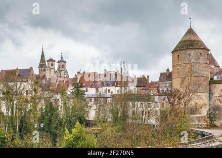 View of Semur-en-Auxois, France Stock Photo