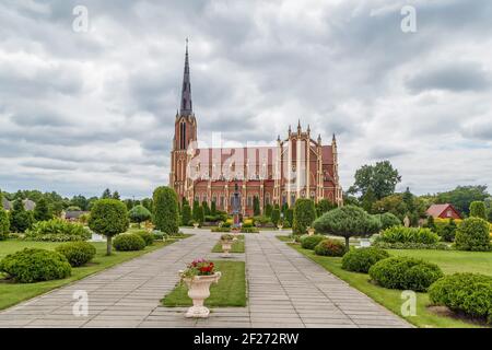 Holy Trinity Church, Gervyaty, Belarus Stock Photo