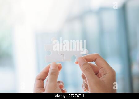 Business strategy partnership and teamwork concept. Stock Photo
