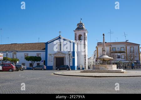 Church in Vila Vicosa Alentejo, Portugal Stock Photo