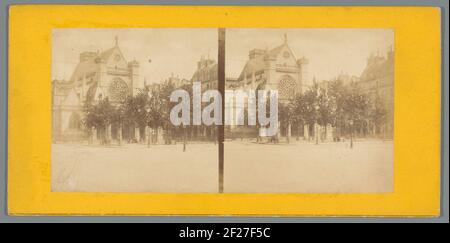 View of the Église Saint-Germain-l'Auxerrois in Paris .. Stock Photo