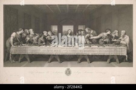 Laatste Avondmaal Last Supper, Christ sits in the middle and puts his ...