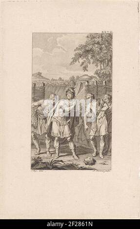 Hannibal bij het hoofd van Hasdrubal The head of the Carthaginian ...