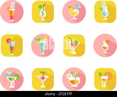 a set of glasses of different shapes with a variety of wines and light  alcoholic beverages. Names for proper serving Stock Vector Image & Art -  Alamy