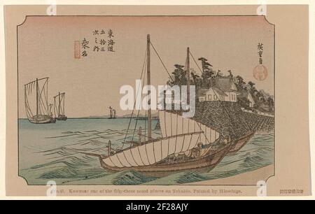 Japan: Map of the 'Fifty Three Stations of the Tokaido', or