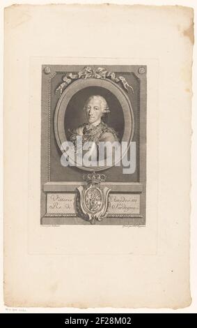 Portrait of Victor Amadeus III, king of Sardinia .. Stock Photo