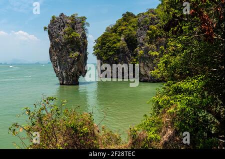 James Bond Island, featured in the movie “The Man with the Golden Gun”. Stock Photo