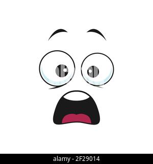 Surprised Or Frightened Smiley. Scared Emoticon Face. Afraid Emoji.  Screaming Face. Vector Illustration Isolated On White Background Royalty  Free SVG, Cliparts, Vectors, and Stock Illustration. Image 99933563.