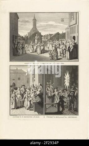 Pentecost Party in The Hague; Coutume de la Pentecote, à la Haye ...