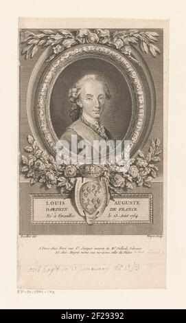 Portrait of Louis XVI of France; Louis Auguste Dauphin de France (...) .. Stock Photo