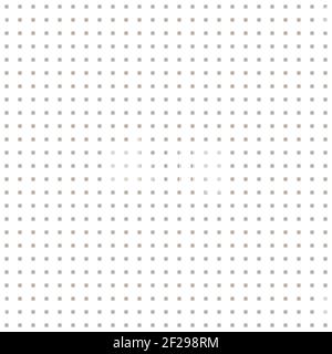 Grid paper. Dotted grid on white background. Abstract dotted transparent illustration with dots. White geometric pattern for school, copybooks Stock Vector