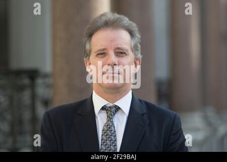 File photo dated 7/3/2017 of Christopher Steele, the former MI6 officer who wrote a report on Donald Trump's alleged links to Russia, said the UK needs new laws to deal with influence from foreign states like Russia and China. Issue date: Thursday March 11, 2021. Stock Photo