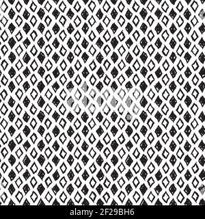 A seamless pattern made with hand drawn rhombuses. Stock Vector