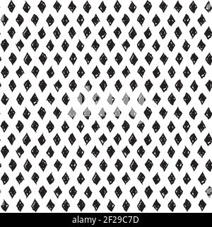 A seamless pattern made with hand drawn rhombuses. Stock Vector