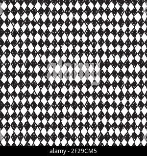 A seamless pattern made with hand drawn rhombuses. Stock Vector