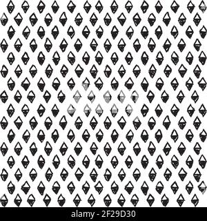 A seamless pattern made with hand drawn triangles. Stock Vector