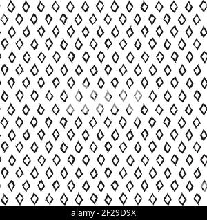 A seamless pattern made with hand drawn rhombuses. Stock Vector