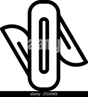 Multitool small knife icon. Outline Multitool small knife vector icon for web design isolated on white background Stock Vector