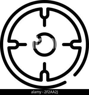 Eye micro surgery icon. Outline Eye micro surgery vector icon for web design isolated on white background Stock Vector