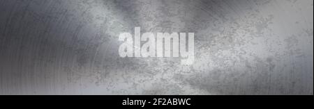 Panoramic metal background with rust - Vector Stock Vector