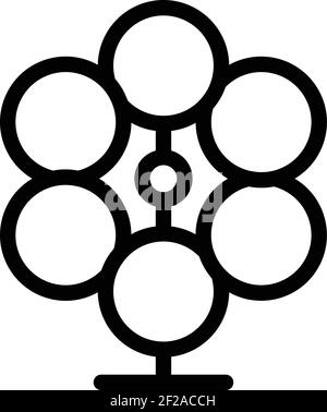 Perpetual motion stand icon. Outline Perpetual motion stand vector icon for web design isolated on white background Stock Vector