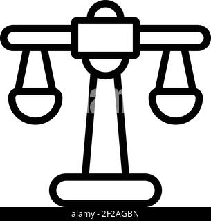 Campaign scale icon. Outline campaign scale vector icon for web design isolated on white background Stock Vector