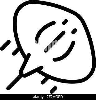 Aquatic stingray icon. Outline aquatic stingray vector icon for web design isolated on white background Stock Vector