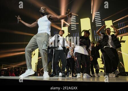 London, United Kingdom. 7th December 2019. Stormzy on stage during day one of Capital's Jingle Bell Ball 2019 with Seat at the O2 Arena, London. Picture credit should read: Scott Garfitt/EMPICS/Alamy Live News Stock Photo