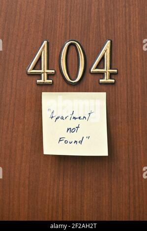 Sticky Note Writing Text 404 Error Concept Stock Photo