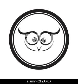 Owl logo and icon concept. Logo available in vector. Stock Vector