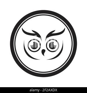 Owl logo and icon concept. Logo available in vector. Stock Vector