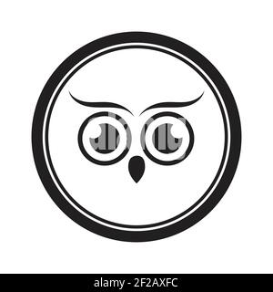 Owl logo and icon concept. Logo available in vector. Stock Vector