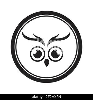 Owl logo and icon concept. Logo available in vector. Stock Vector