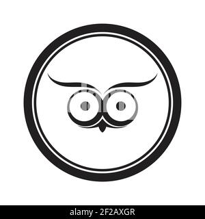 Owl logo and icon concept. Logo available in vector. Stock Vector