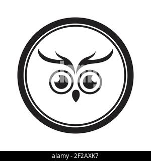 Owl logo and icon concept. Logo available in vector. Stock Vector
