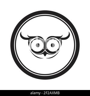 Owl logo and icon concept. Logo available in vector. Stock Vector