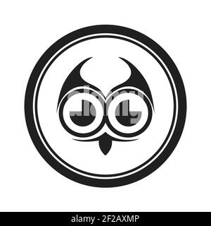 Owl logo and icon concept. Logo available in vector. Stock Vector