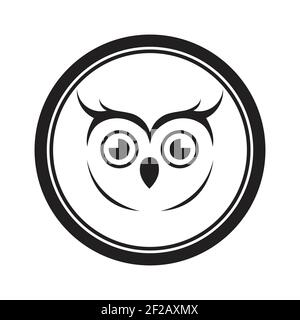 Owl logo and icon concept. Logo available in vector. Stock Vector