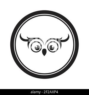 Owl logo and icon concept. Logo available in vector. Stock Vector