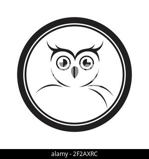 Owl logo and icon concept. Logo available in vector. Stock Vector