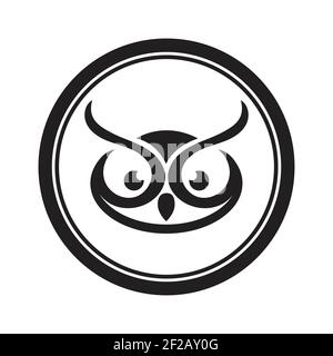 Owl logo and icon concept. Logo available in vector. Stock Vector